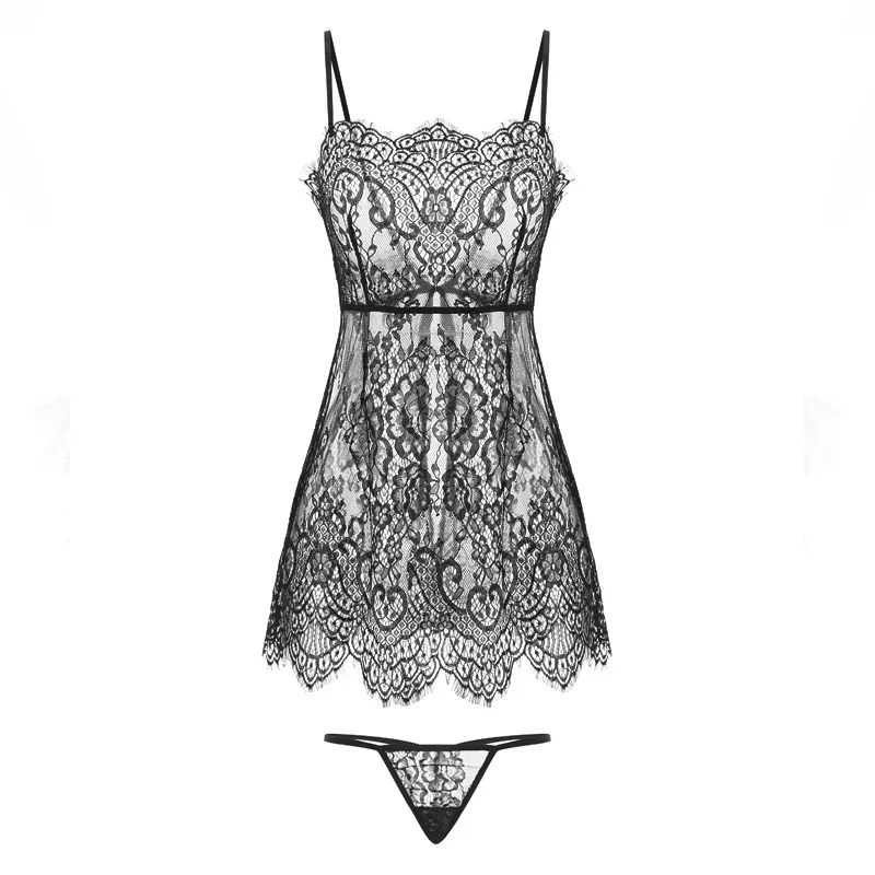 

Sexy Lingerie Porno Women Babydoll Sleepwear Underwear Lace Dress Nightwear G-string Women Exotic Apparel Sexy Underwear