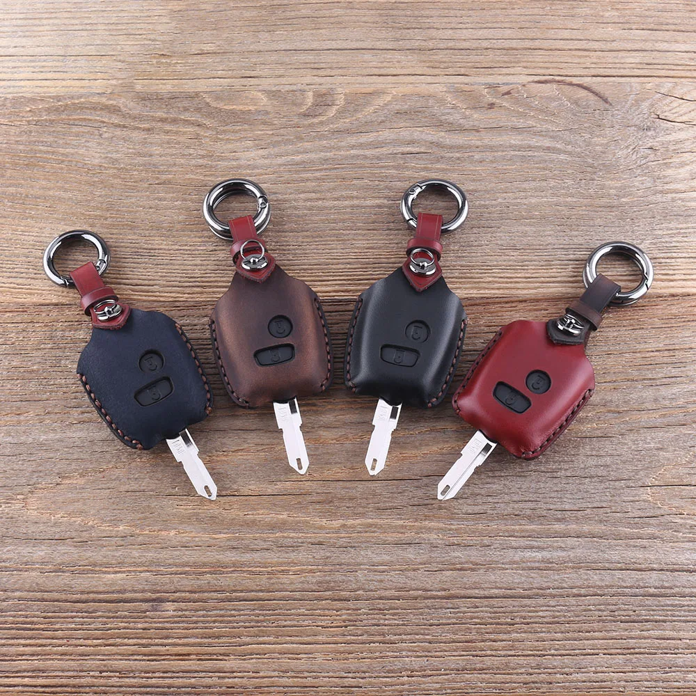 Кожаный дистанционный автомобильный брелок KEYYOU чехол для ключей Peugeot 206 307 207 408