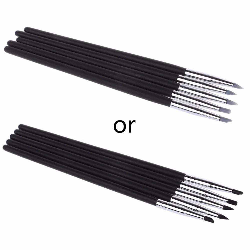 

Set of 5pcs Silicone Rubber Shapers Polymer Clay Sculpting Modelling Tools New Drop shipping