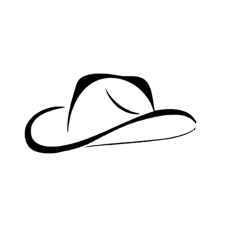 

Notebook Cowboy Hat Sticker Car Truck Sticker Vinyl Car Packaging Applique Pattern Cool