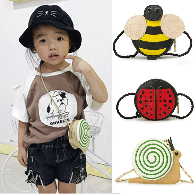 2019 Children Bags Kids/Girls Princess Cute Bag PU Round Zipper Coin Purses New Style Hot | Багаж и сумки