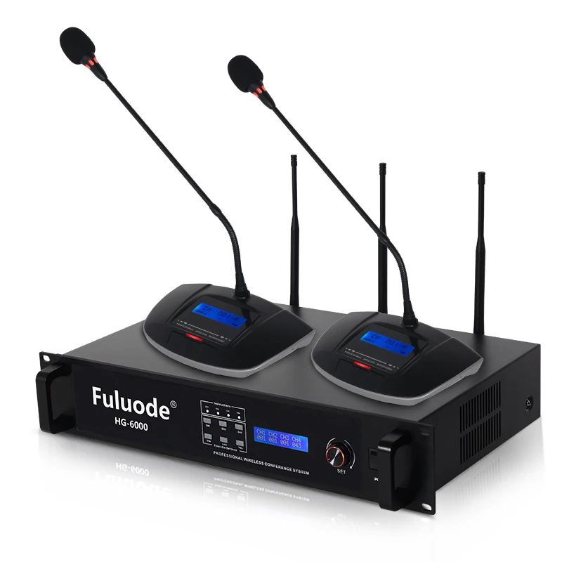 FULUODE беспроводной конференц микрофон профессиональный ручной гусиная шея 360
