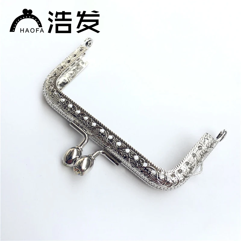 HAOFA 8,5 см квадратные бриллиантовый кошелек, украшенный камнями рамка классический Декор кошелек рама сцепления мешок Рамка DIY аксессуары для сумок