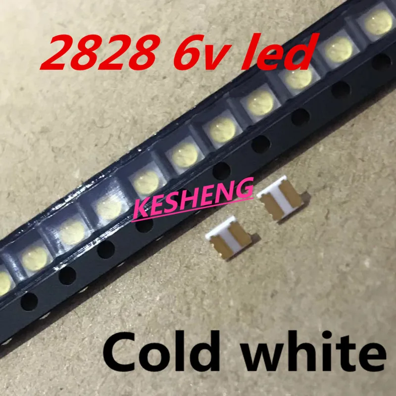 50 шт. для Sharp светодиодная подсветка высокой мощности Светодиодный 0 8 Вт 2828 6 в