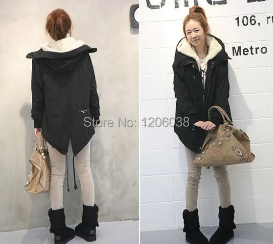 2014 new fashion thickening maomao bile dovetail long lamb flocking cotton padded clothes in the winter jacket|fashion for cheap|clothes men