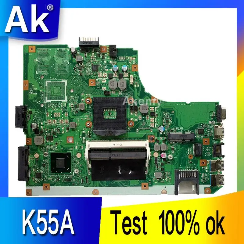 

AK K55A Laptop motherboard For Asus K55A A55V K55VD K55V K55 Test original mainboard GM