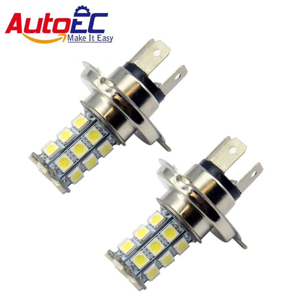 

AutoEC 200pcs/lot H7 18 SMD 5050 White LED Auto Headlight Front Fog Led Lamp Driving Light 12V # LJ10