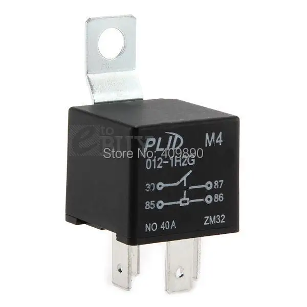 Автомобильный DC 12 V 40A AMP 4 контактное реле|pin relays|4 pin relay12v relay |