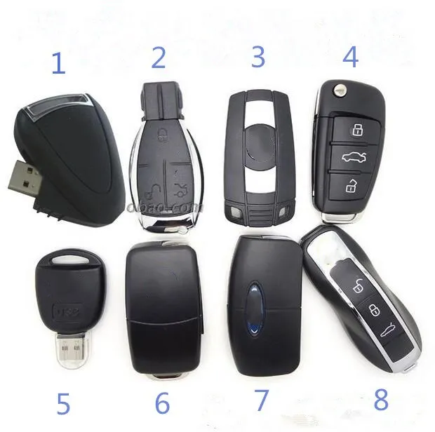 Восемь стилей 128G Автомобильный ключ usb флеш-накопитель 64G 32G 16G usb флеш-накопитель карта памяти, Флеш накопитель usb флэш-карта диск ключ