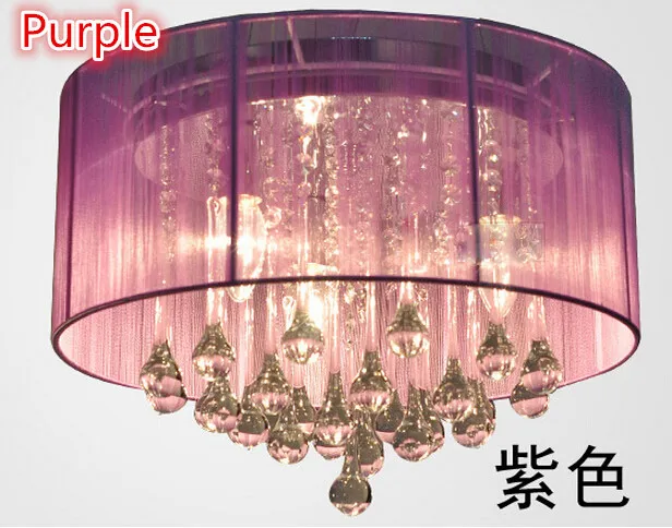 Новый Хрустальный потолочный Люстра подвесной светильник светодиодная лампа 220