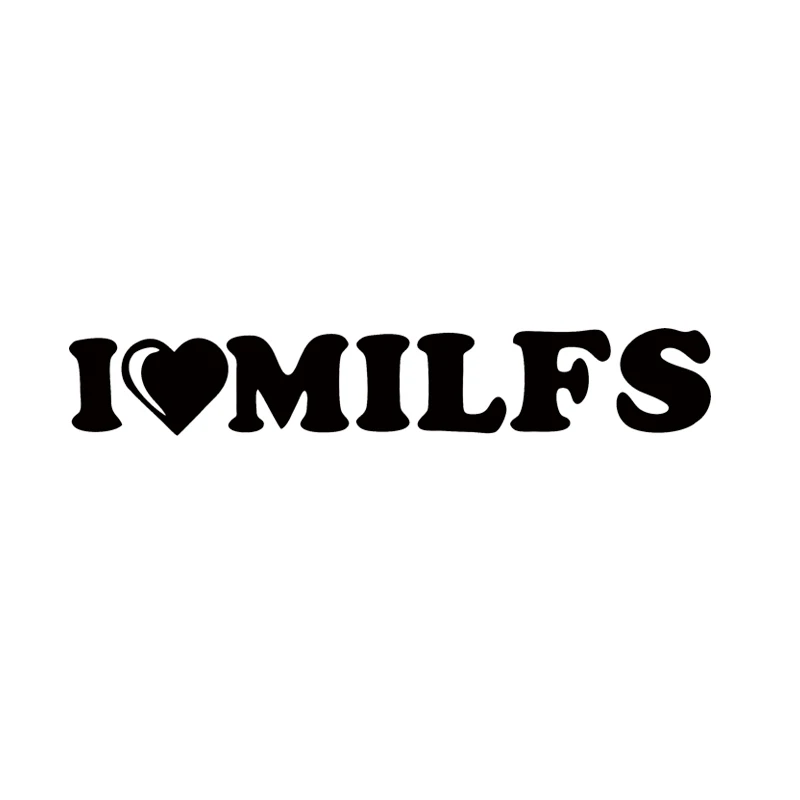 Крутая графика I Love Milfs Turbo наклейка забавная Виниловая для автомобиля