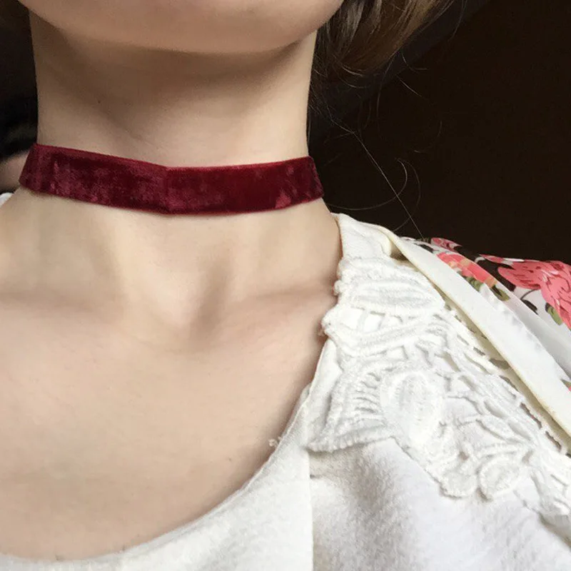 Новые модные украшения черная ткань кружево Татуировка колье цепочки и ожерелья