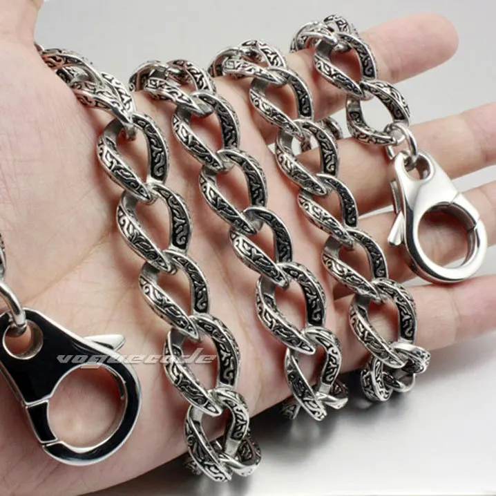 Модная подвеска-Тотем на талию Rocker прочный мужской кошелек из нержавеющей стали