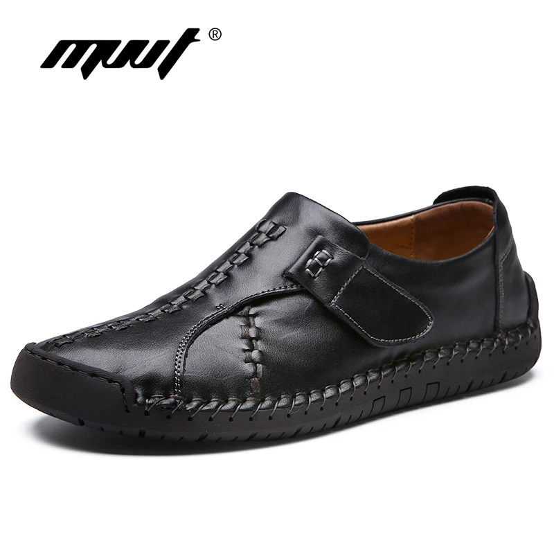 2018 Classic Genuine Leather Shoes Men Casual Breathable Slip On Flats Comfort Loafers | Обувь