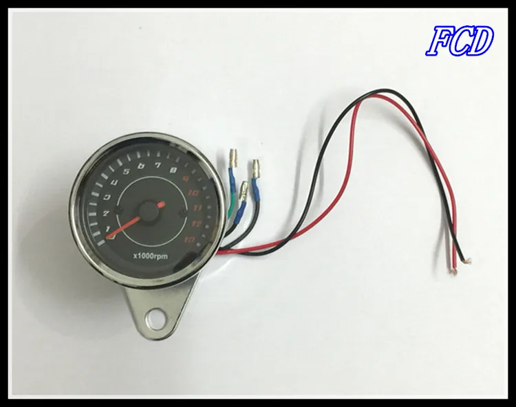 

Motorcycle instrument Refit Inductance 13000 RPM tachometer General type LED dual color electronic watch
