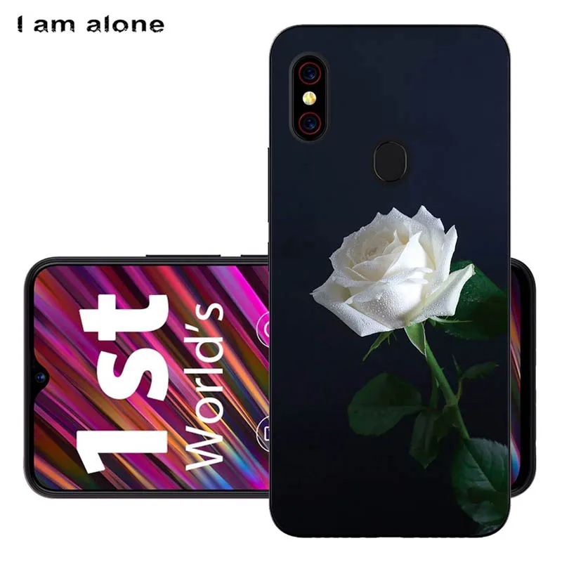 Solf TPU HH2 Чехлы для телефонов I am alone для Umidigi F1/F1 Play 6,3 дюймов черный мягкий ТПУ мобильный Модный чехол с принтом для Umidigi F1 сумки - Цвет: Solf TPU HH2