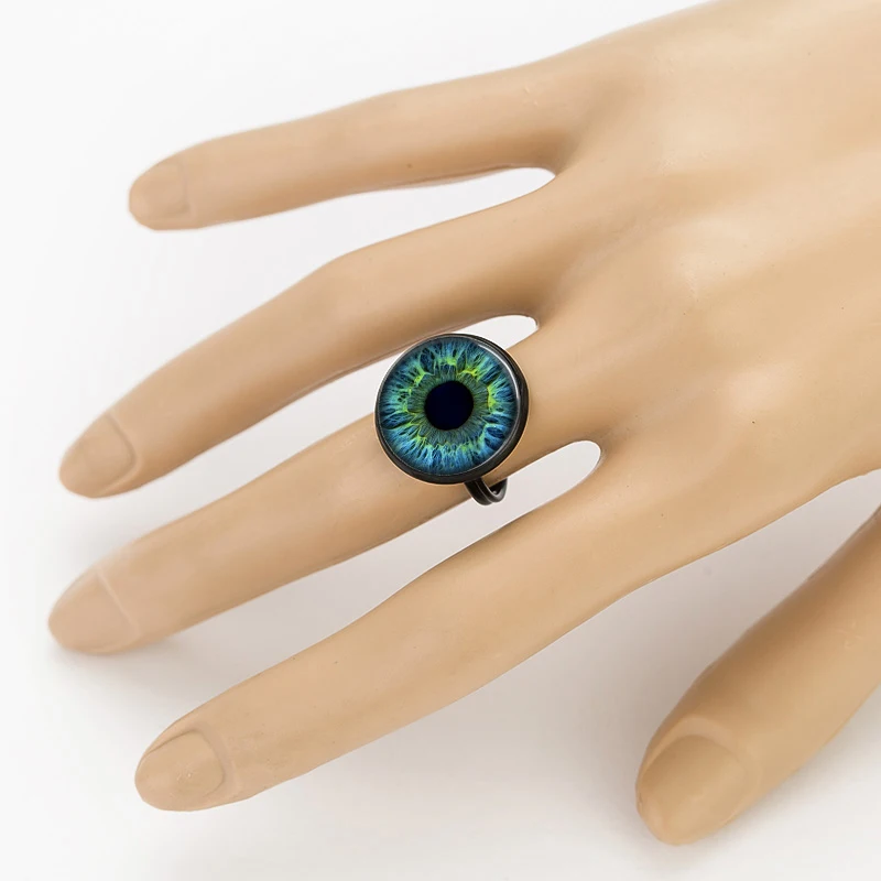 SUTEYI 3 цвета кошачий глаз стекло кабошон заявление искусство кольца ювелирные