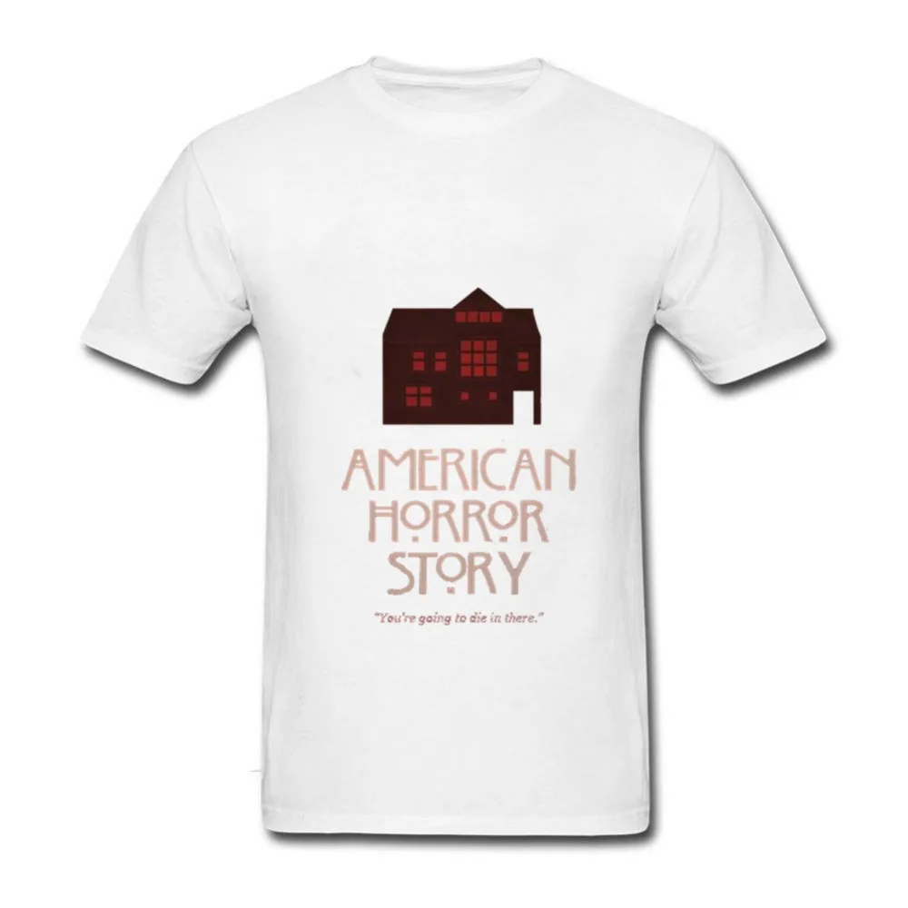Новая Мода ужас футболка с короткими рукавами Для мужчин American Horror Story печать