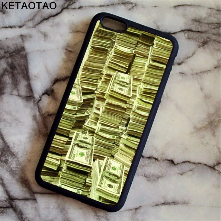 KETAOTAO Us много денег 100 долларов чехол для телефона s iPhone 4S 5S 6 6S 7 8 X PLUS samsung S7 Мягкий