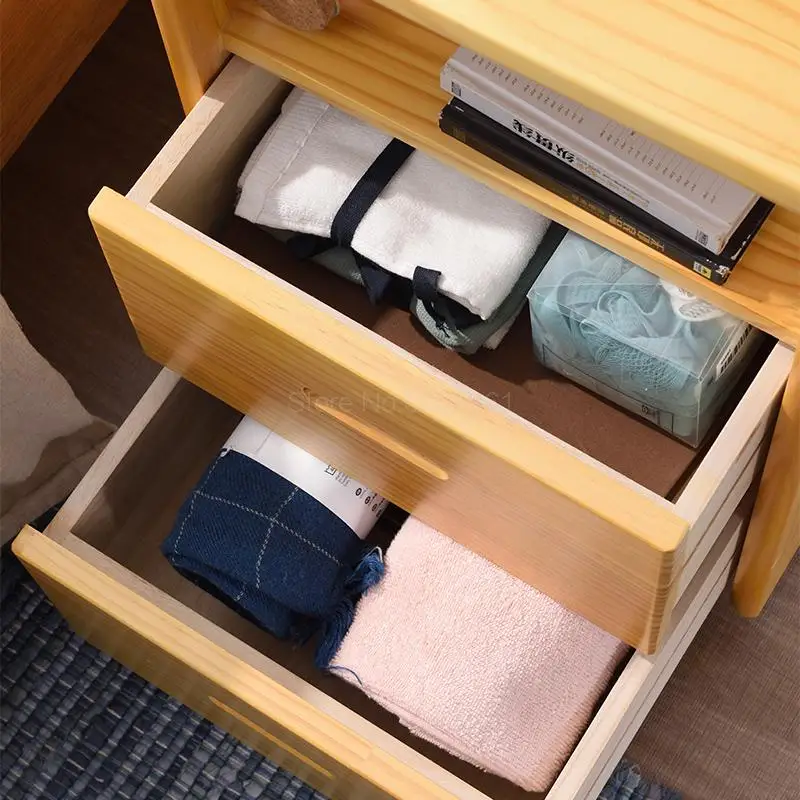 Сплошная деревянная прикроватная Столик Маленький Мини простое хранение