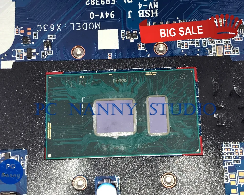 PCNANNY для HP ProBook 470 G3 450 материнская плата ноутбука DAX63CMB6C0 I7-6500U SR2EZ DDR3L протестирована