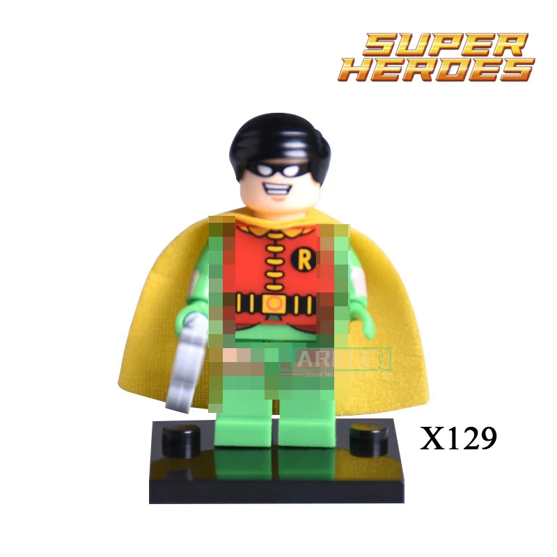 8 шт./компл. x0111 Building Block Бэтмен за Пингвин Робин Женщина кошка мистер заморозить