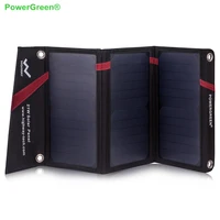 powergreen flexible solar panel 21w 5v solar bag charger outdoor solar power bank for phone battery