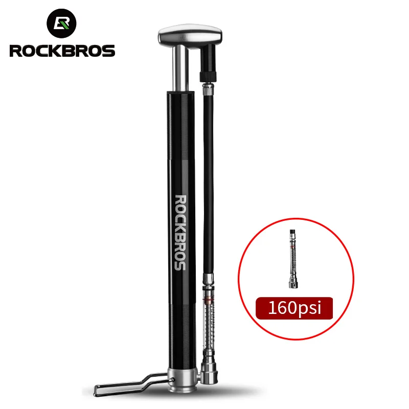 Велосипедный насос ROCKBROS 160 PSI воздушный для накачки велосипеда клапан Schrader & Presta