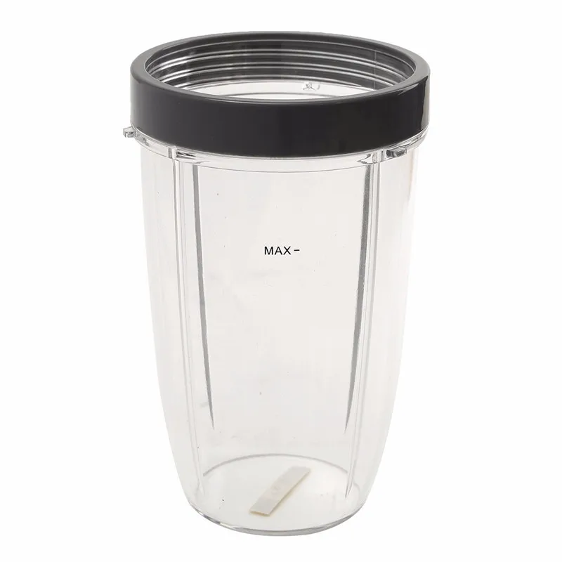 Пластиковая серая зернистая чашка 24 унции с крышкой для Nutribullet Nutri запчасти