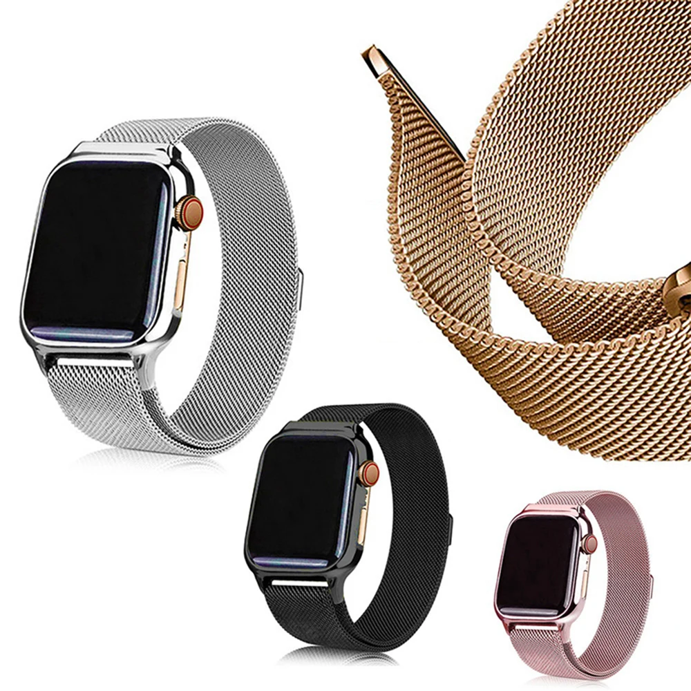 Ремешок для apple watch band 42 мм 38 мм/Iwatch 4 band 44 мм 40 мм Миланский Браслет pulseira для apple watch 4 3 2 1 Аксессуары