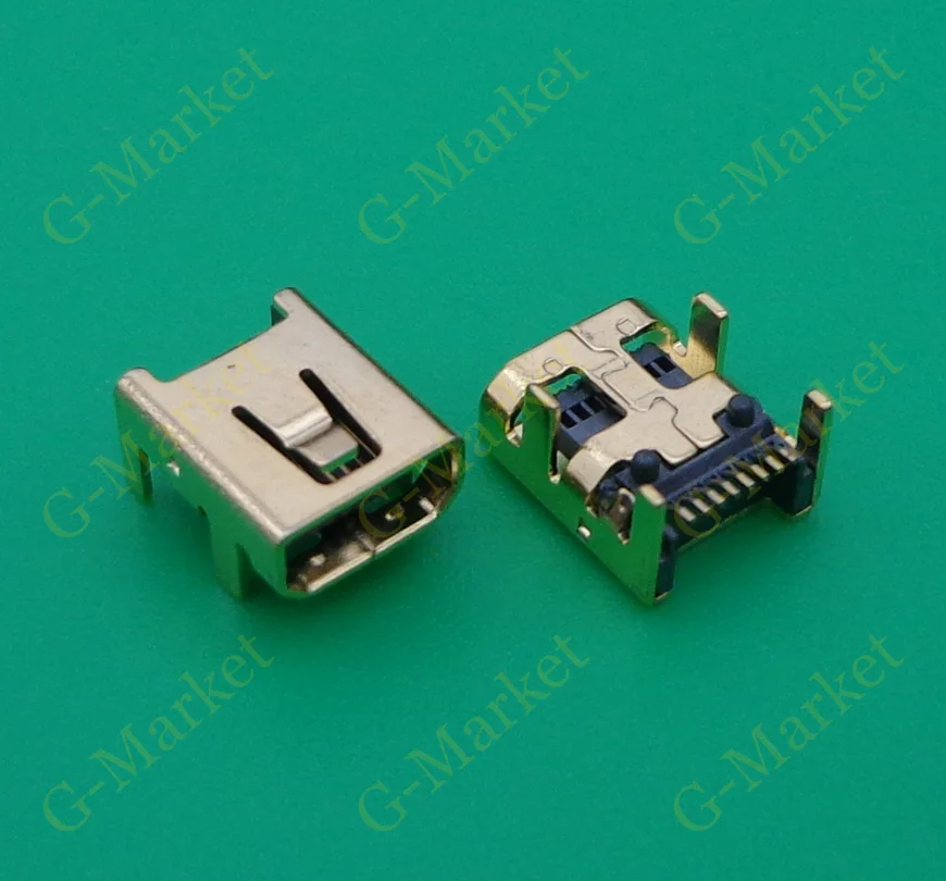 2 шт. мини USB 8-контактный разъем для сварки 8 P позолоченный Разъем DIY DIP штекер