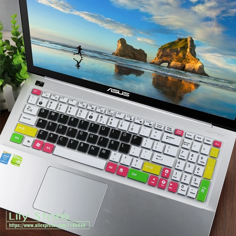 15 дюймов ноутбук крышка клавиатуры протектор для Asus X550LC X550LD X550LDV X550LN X550LNV X550VB X550VC