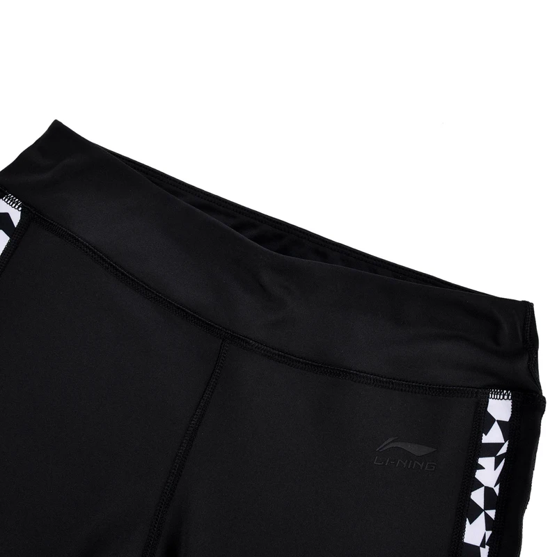 Li Ning женские трендовые слойные колготки для фитнеса облегающие эластичные