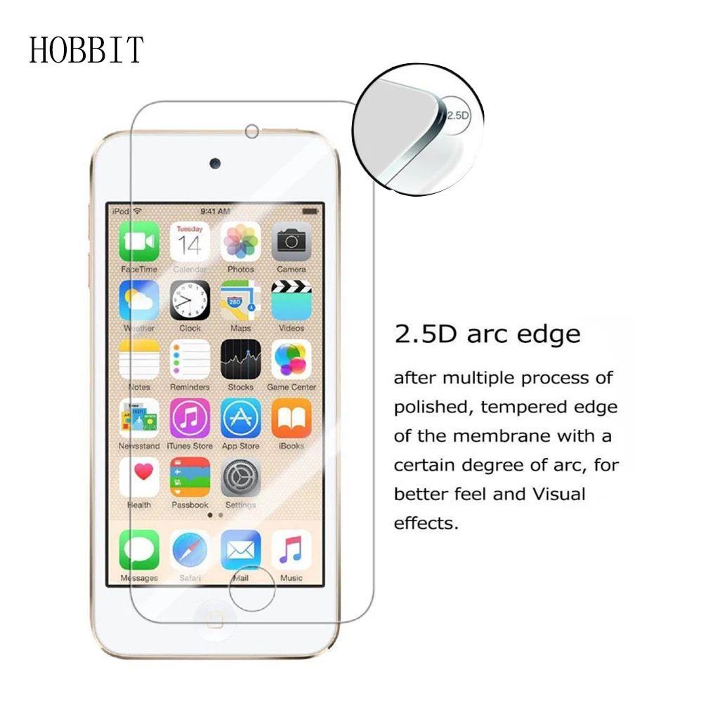 10 шт. в партии Bluk для iPod Touch 6 0 3 мм 2.5D прозрачное 9H закаленное стекло Защита экрана
