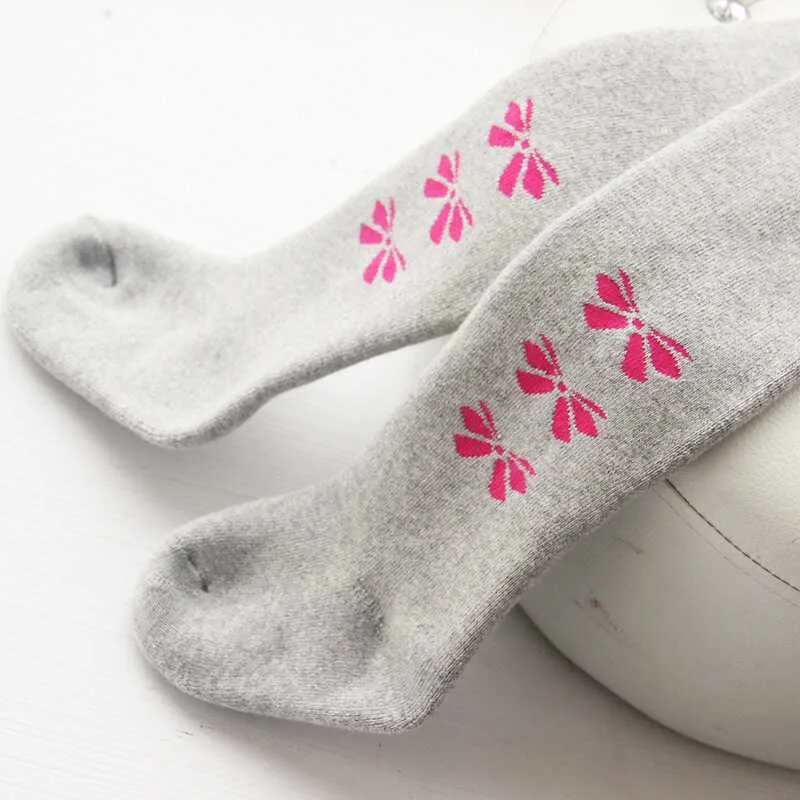 Зимние Колготки для маленьких девочек колготки теплые хлопковые детей 5 лет и