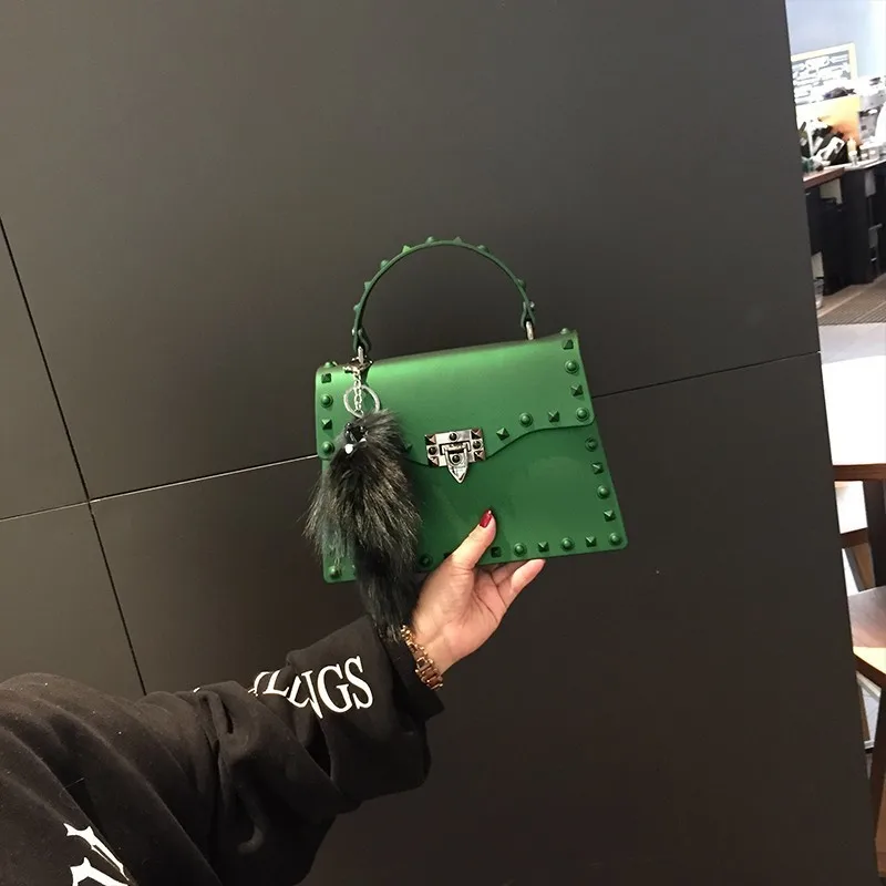 Small Green Новые женские сумки-мессенджеры роскошные сумки женские сумки дизайнерские сумки желе модные сумки на плечо женские сумки из искусственной кожи - Цвет: Small Green