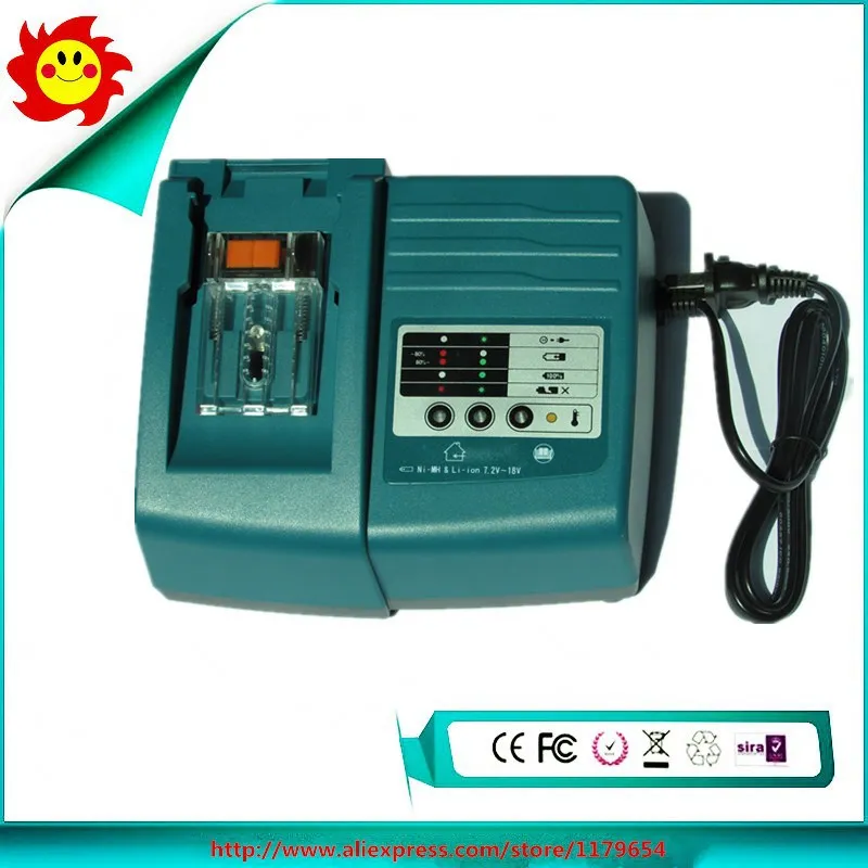 Free Shipping New NI-CD NI-MH Lithium Ion Universal Replacement Power Tool Battery Charger for Makita 7.2v-18v DC18RC DC18RA | Электроника