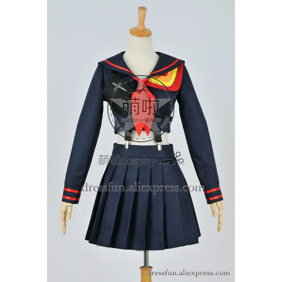 Kill La Kill/костюм для косплея Рюко матой темно синий наряд моряка Униформа костюм