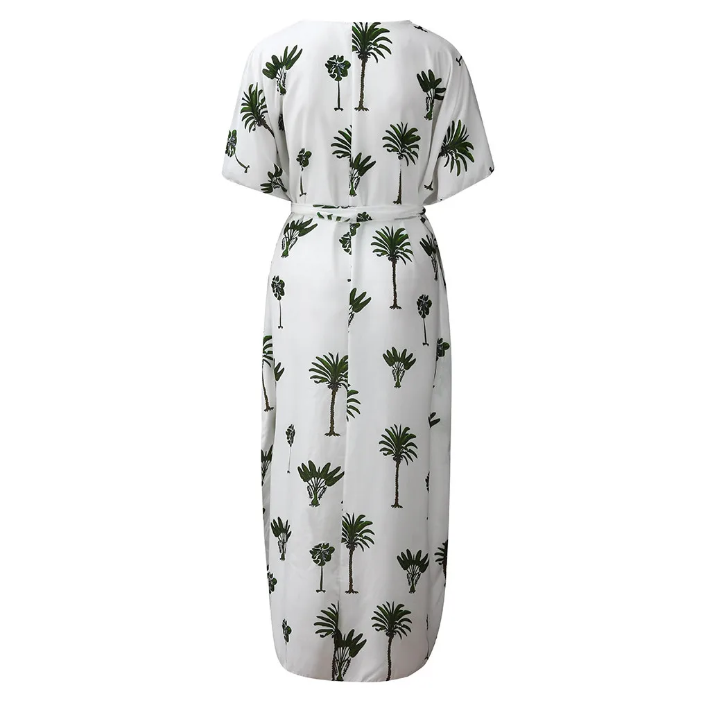 2019 Vestidos размера плюс летняя Пляжное Платье женское богемное длинное платье