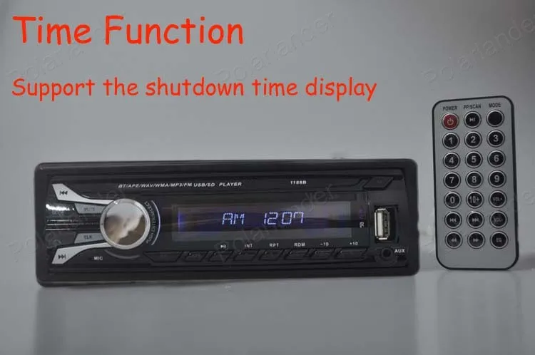 Радио Кассетный плеер 12 в Bluetooth автомобильный Радио MP3 аудио плеер съемный Авторадио MP3 FM функция/USB/SD/In-Dash 1 DIN