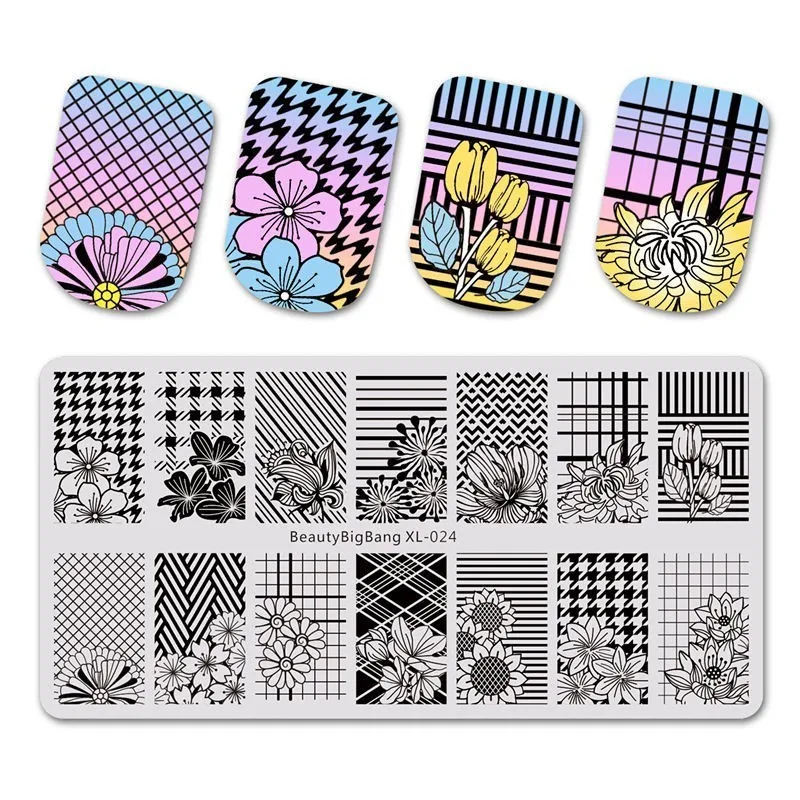 BeautyBigBang 6*12 см штамповки ногтей пластины Хэллоуин тема ободок с хэллоуинской тематикой шаблоны для ногтей трафарет маникюр Дизайн ногтей XL-027 - Цвет: 24