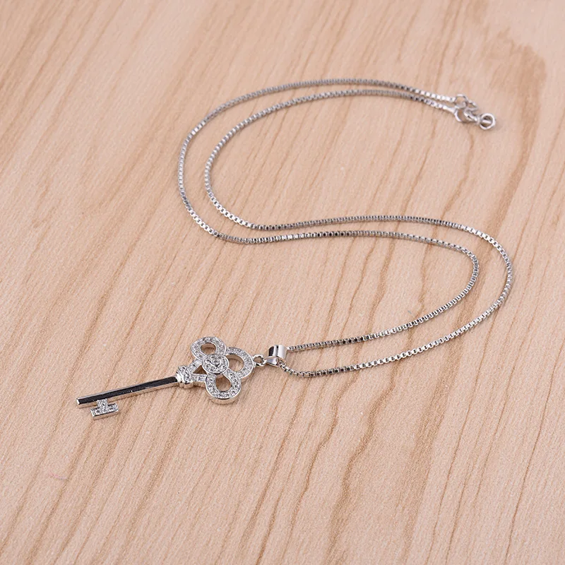 Женское ожерелье с подвеской в виде ключа Bijoux ювелирное изделие из стерлингового