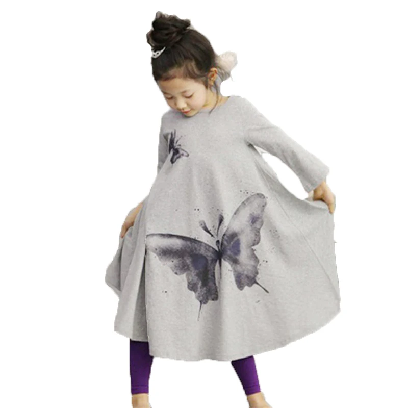 Girl Dress baby Clothes Family kids dresses for girls toddler princess butterfly Autumn Fashion 2017 Kids Girls Children | Детская