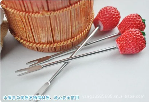 Креативная посуда вилки для фруктов клубники стильные модные украшения стола