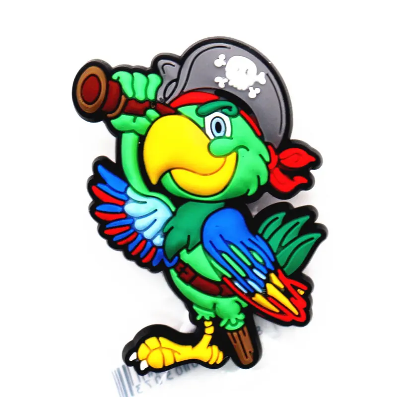 Pirate parrot Горячая Распродажа; 1 шт.; украшения для обуви в Западном сказочном стиле; очаровательные туфли в стиле русалки и рыцаря; аксессуары для обуви; детские подарки; - Цвет: Pirate parrot