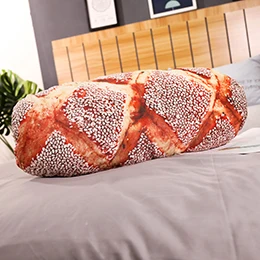 56cm sesame Масло Хлеб плюшевые завтраки подушки 3D печать Реалистичная свиная нить кунжута моющаяся Длинная Подушка-хлеб Декор реквизит 5 размеров - Цвет: 56cm sesame