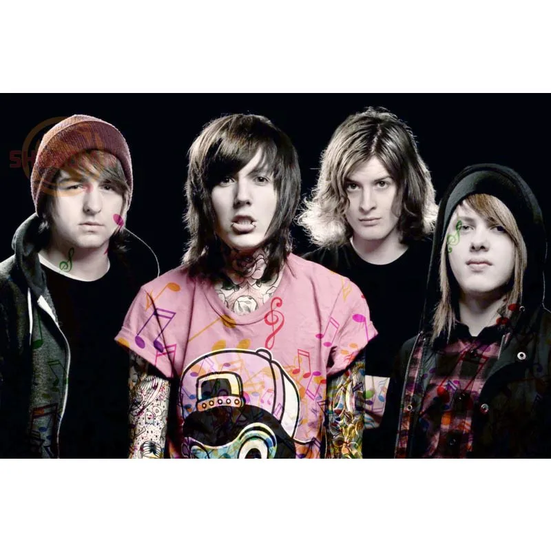 Новый постер Bring Me The Horizon атласный на заказ тканевый настенный с принтом из