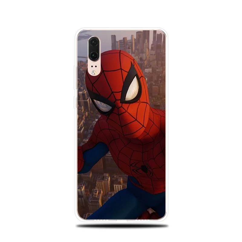 Spiderman Iron Man Silicone Phone Case For Huawei P8 P9 Lite 2017 P Smart 2019 Soft Cover P10 P20 P30 Pro |