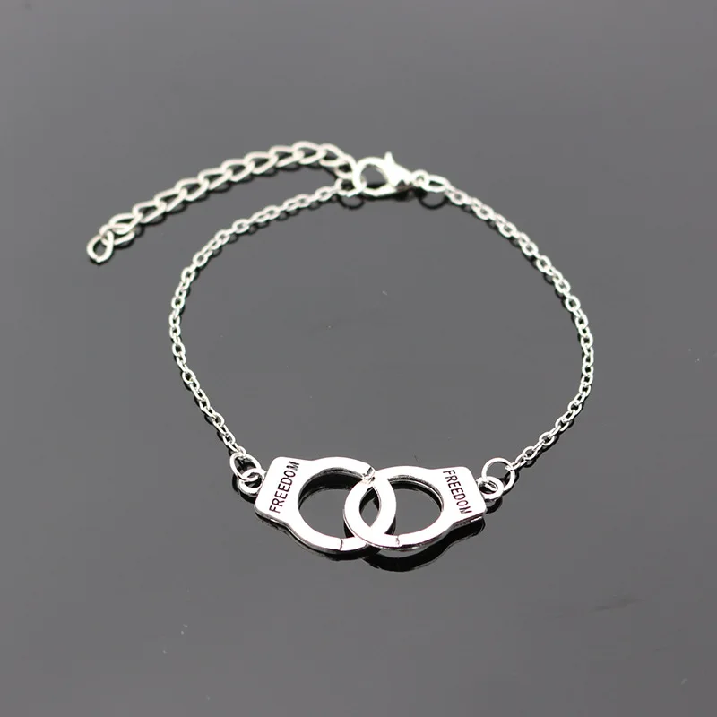 Осенние и зимние новые серебряные браслеты в стиле панк для женщин Цепочка