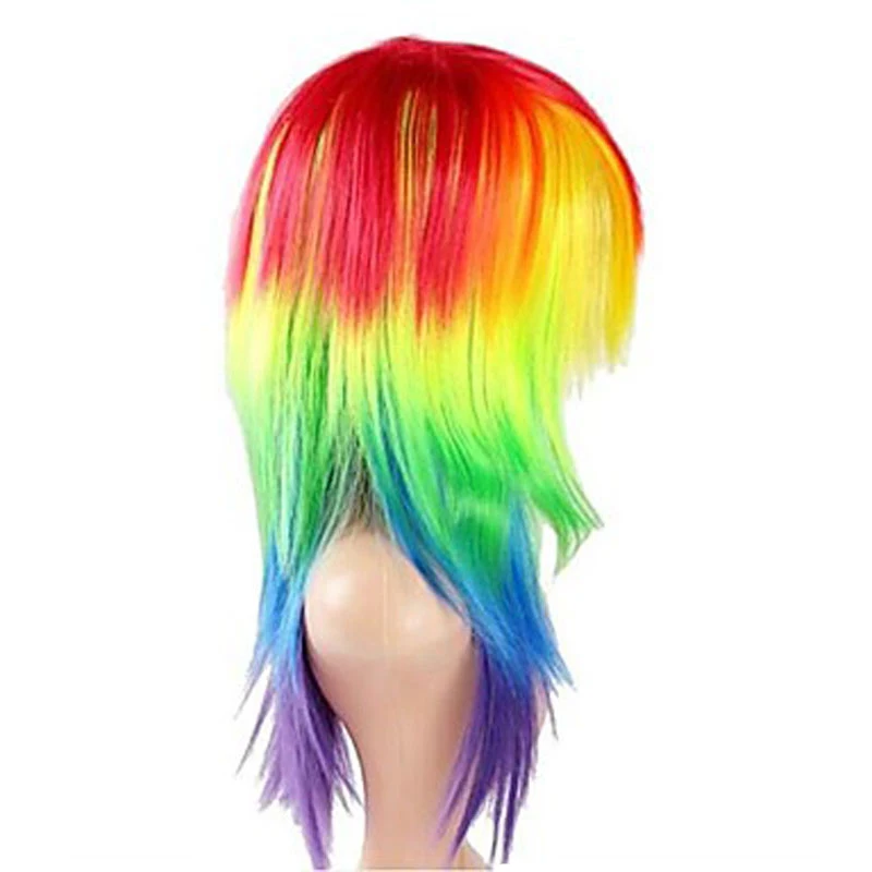 HAIRJOY синтетические волосы женские Косплей My Little Pony Радуга тире многоцветные термостойкие вечерние парики
